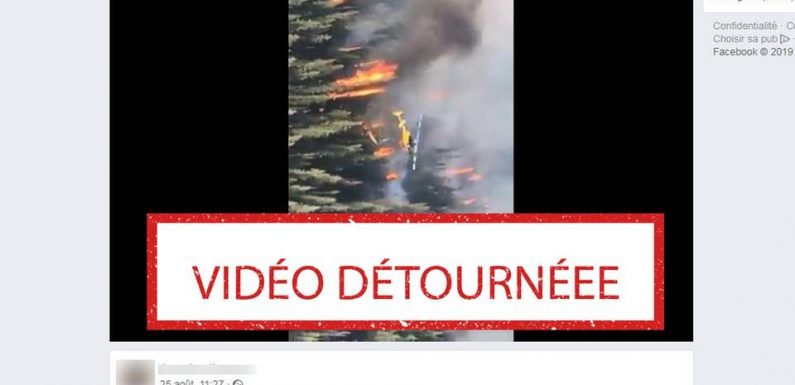 Un hélicoptère allumant des feux en Amazonie ? Non, ce sont des pompiers canadiens qui luttent contre un incendie