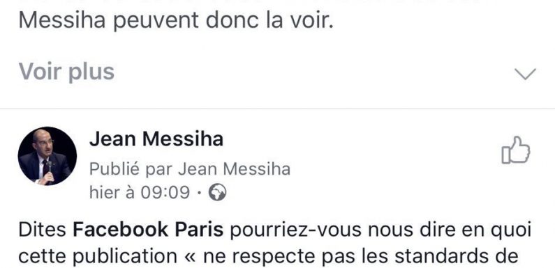 Facebook suspend le compte de Jean Messiha (RN) sans motif