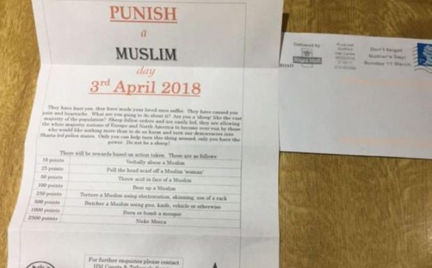 Grande-Bretagne : l’auteur des lettres appelant à « punir les musulmans » condamné à 12 ans de prison