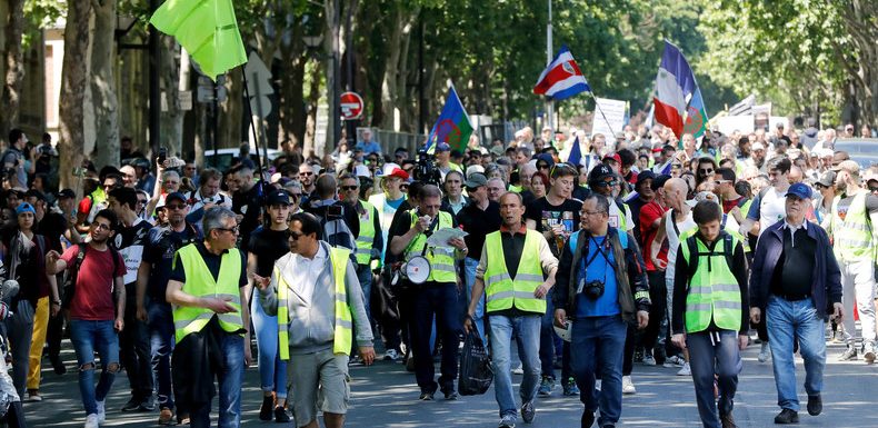 Les Gilets jaunes à Nantes pour l’acte 44 de leur mobilisation