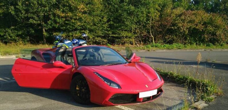 Somme : Un automobiliste britannique voulait rouler aussi vite qu’un TGV avec sa Ferrari