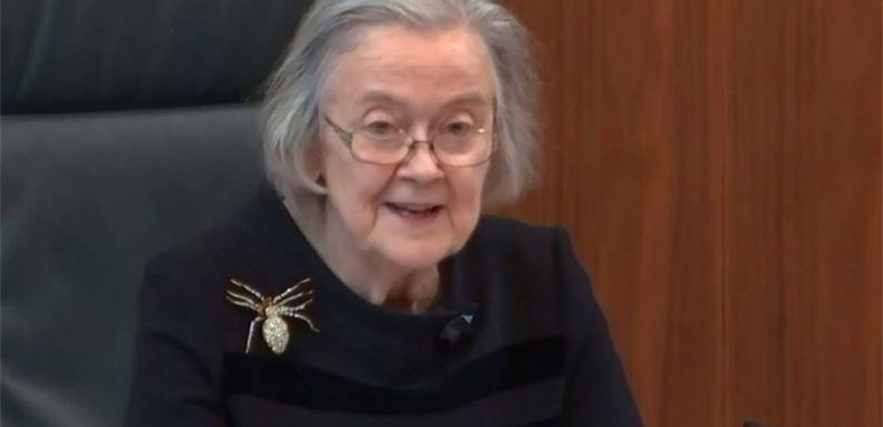 Royaume-Uni : La broche araignée de la présidente de la Cour suprême sème la perplexité