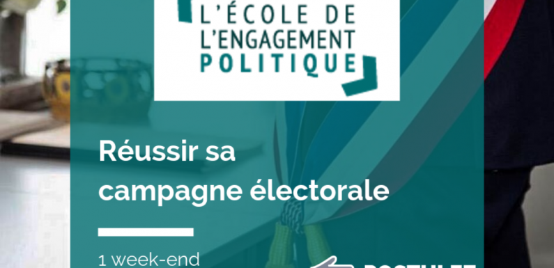 L’Institut de Formation Politique lance une formation “Réussir sa campagne électorale”