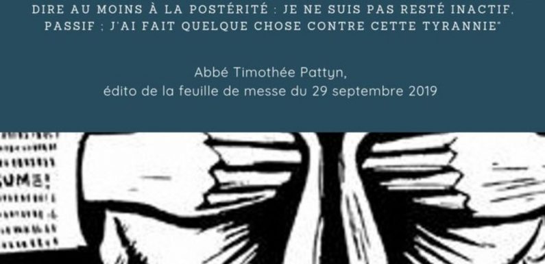 “Nos actions contre la PMA ne changeront peut-être rien, tant l’esprit totalitaire s’est emparé du pouvoir. Mais nous serons là. “