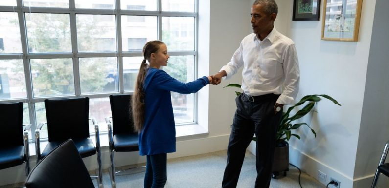 Vidéo. Greta Thunberg rencontre Barack Obama à Washington
