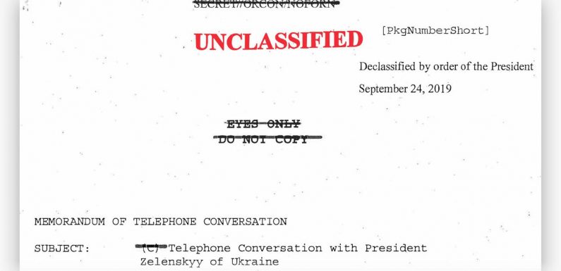 [BREAKING] Impeachment : transcription de la conversation Trump / Zelensky