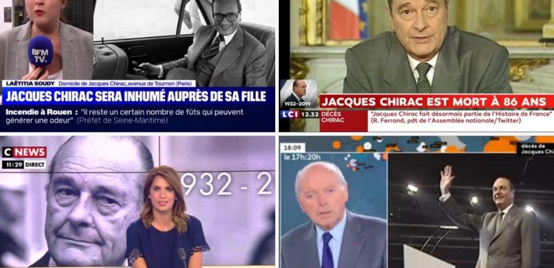 Incendie de l’usine Lubrizol à Rouen et mort de Jacques Chirac : comment les chaînes d’info ont traité d’une double actualité