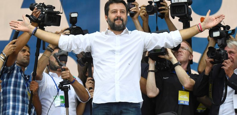 Des dizaines de milliers de sympathisants de droite réunis à Rome à l’appel de Salvini et ses alliés