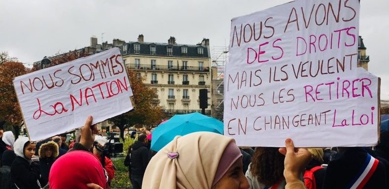 Rassemblement à Paris pour dénoncer la montée de l’islamophobie