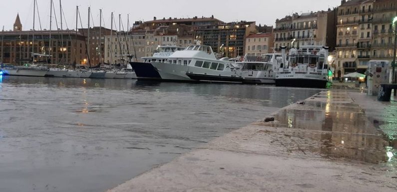 VIDEO. Inondations à Marseille : Le Vieux-Port a (brièvement) débordé, plusieurs rues ont été inondées