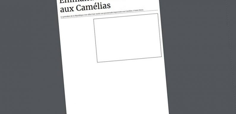 Privé de visite présidentielle, «Le Journal de l’île de la Réunion» publie une page blanche