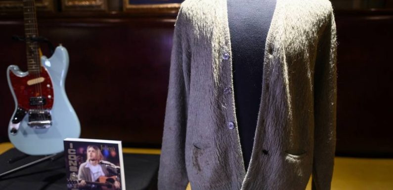 Nirvana aux enchères… Le gilet troué de Kurt Cobain mis à prix à 50.000 dollars
