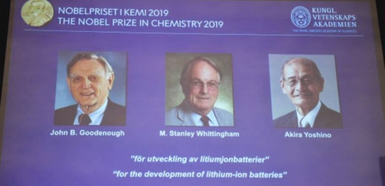 Le prix Nobel de chimie 2019 attribué à trois scientifiques pour leurs recherches sur les batteries au lithium