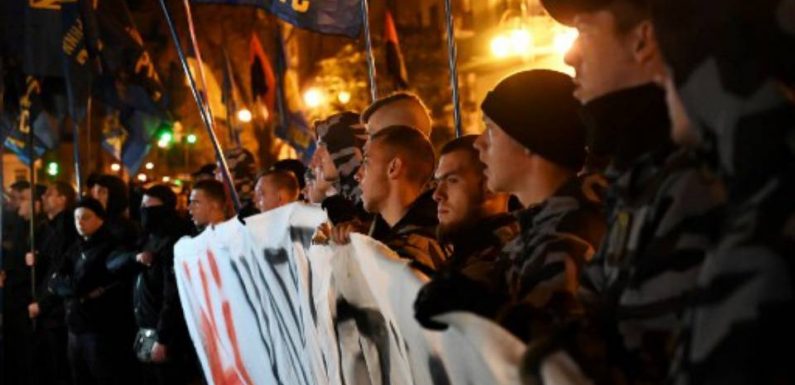 Ukraine : 10.000 manifestants contre la « capitulation » autour des territoires pro-russes