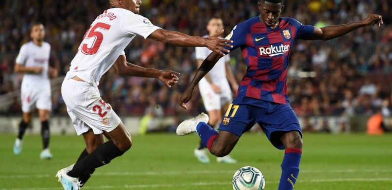 Barça : « Tu es mauvais, très mauvais », buteur contre Séville, Dembélé invective l’arbitre et se fait expulser