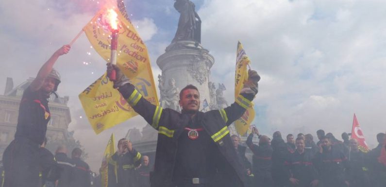 Manifestation des pompiers à Paris : « Notre profession n’est à risque que pour les mauvais côtés »