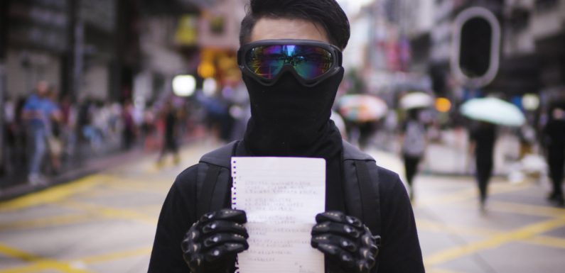 In Hong Kong, Gasoline Bombs, Masks and … Goodbye Letters