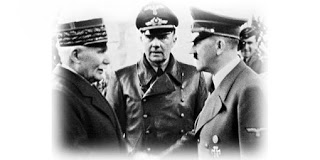 Montoire 24 octobre 1940, Pétain et Hitler officialisent la collaboration.