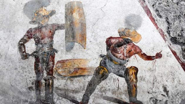 Pompéi: découverte d’une fresque à «l’hyperréalisme trash»