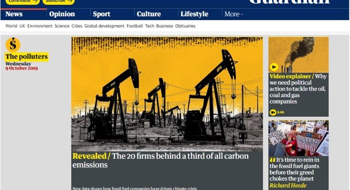 Chevron, Shell, Total… Ces 20 entreprises qui émettent un tiers des émissions de CO2 mondiales