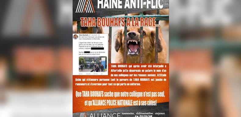 Le journaliste militant Taha Bouhafs et les syndicats policiers s’écharpent sur Twitter