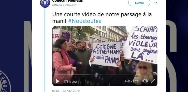 Qu’est-ce que le collectif féminin Némésis qui a fait parler de lui lors de la marche #NousToutes ?