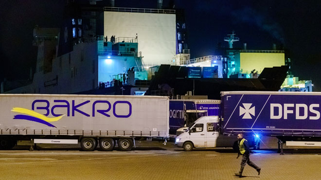 25 migrants découverts dans un conteneur frigorifique sur un ferry vers la Grande-Bretagne