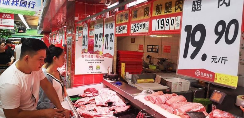 Chine: Le porc fait bondir l’inflation au plus haut en près de 8 ans