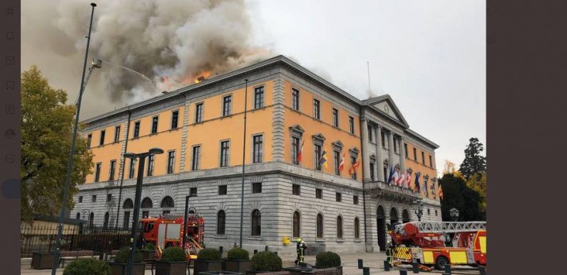 Annecy : Un gros incendie en cours au sein de la mairie