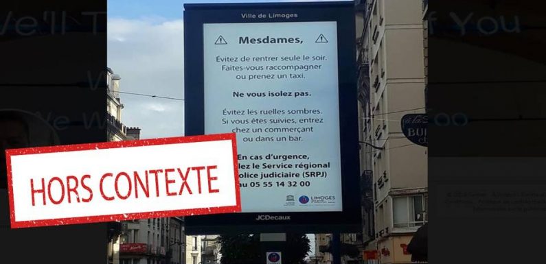 A Limoges, les femmes incitées à ne pas rentrer seules ? C’est pour un film