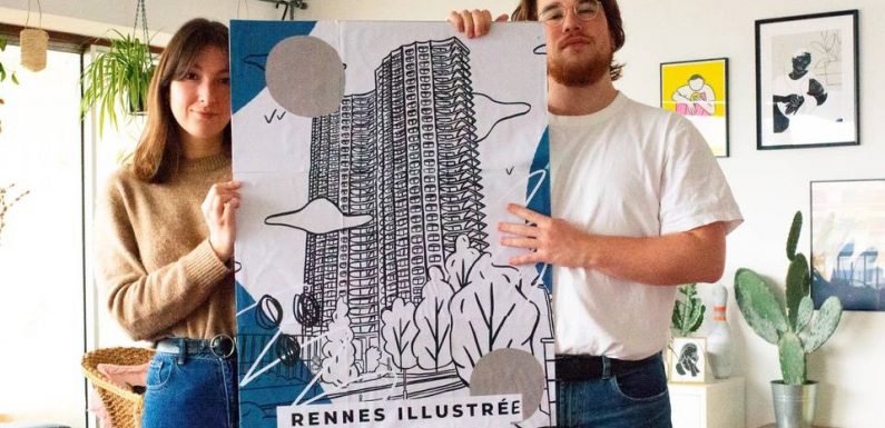 Rennes : Deux artistes livrent leur regard sur la ville depuis le toit des Horizons