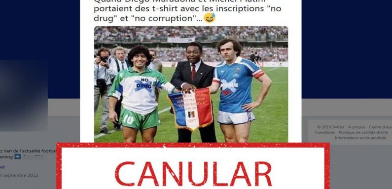 Non, Platini n’a pas porté un maillot « non à la corruption » en 1986