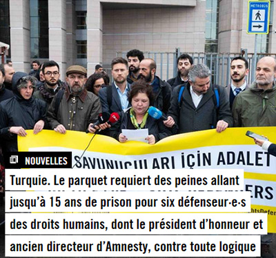 Turquie : Des peines de prison pour plusieurs défenseurs des droits humains