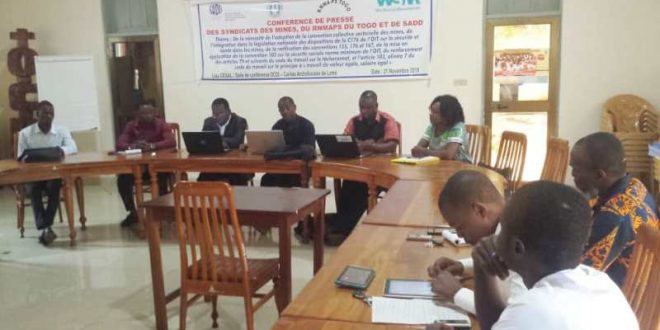 Togo : trois OSC réclament l’adoption d’une convention collective du secteur des mines