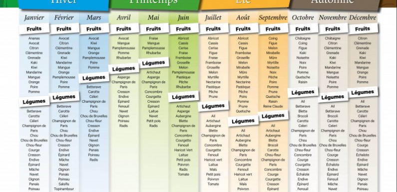 Le calendrier des fruits et légumes de saison en novembre