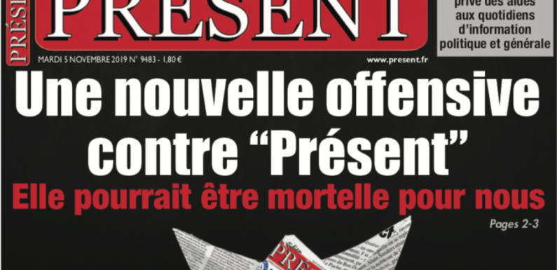Le quotidien Présent privé de subventions car il ne serait pas… assez cher