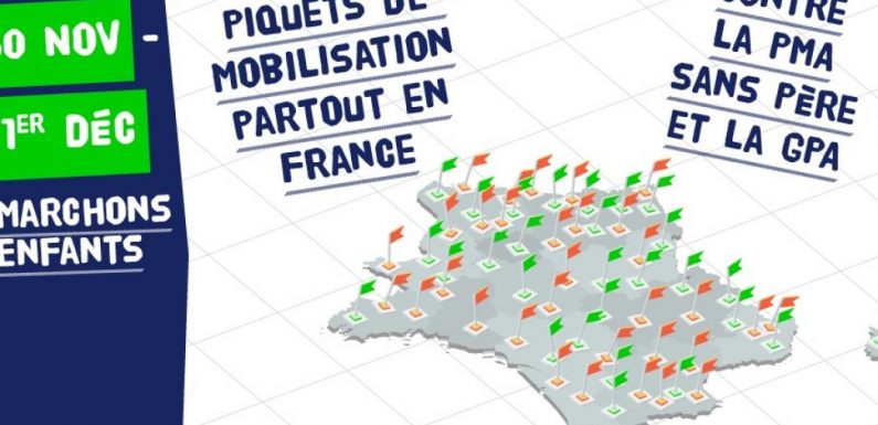 30 novembre et 1er décembre : 2 jours de mobilisation partout en France contre la PMA sans père et la GPA