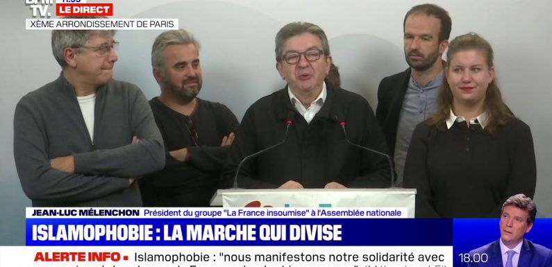 Mélenchon s’exprime avant la Manif contre l’Islamophobie