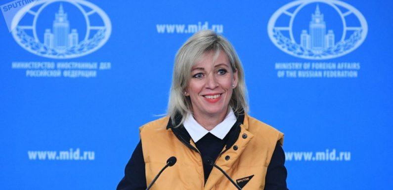 La porte-parole de la diplomatie russe met un «gilet jaune» en soutien à Sputnik