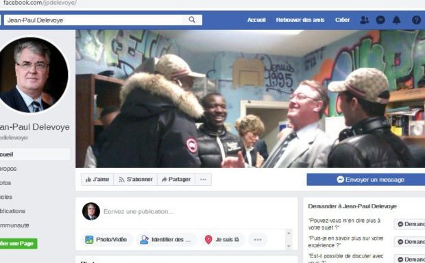 L’étonnante page de couverture Facebook de Jean-Paul Delevoye…