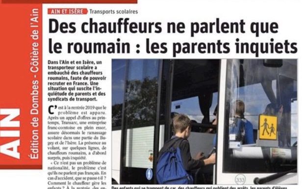 Ain et Isère : des chauffeurs de bus scolaires ne parlent que Roumain, les parents dénoncent déjà des ratés et craignent les conséquences en cas d’accident