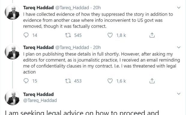 Etats-Unis : un journaliste de Newsweek démissionne après un refus de publier ses révélations en rapport avec les attaques chimiques en Syrie