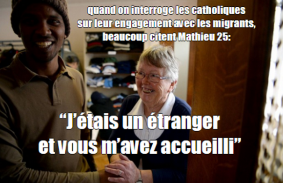 De très nombreux catholiques s’engagent dans des collectifs d’aide aux migrants, en raison de leur foi