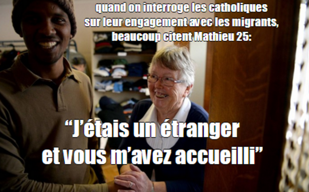 De très nombreux catholiques s’engagent dans des collectifs d’aide aux migrants, en raison de leur foi
