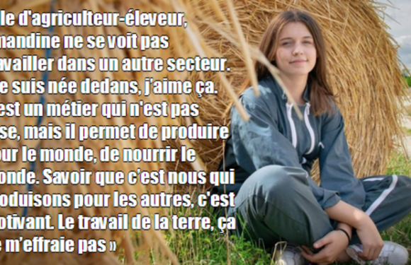 Amandine, lycéenne à Saint-Pouange (10), élue Miss junior agricole 2020