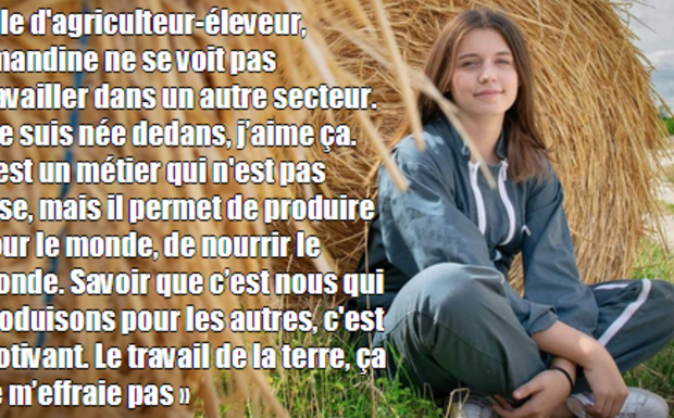 Amandine, lycéenne à Saint-Pouange (10), élue Miss junior agricole 2020