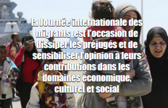 Journée internationale des migrants : thème 2019, « des récits de vie et de cohésion sociale »