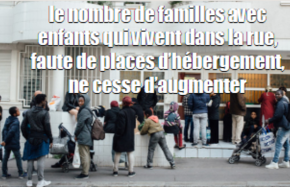 Familles sans logement : « On retourne à la rue avec les enfants »