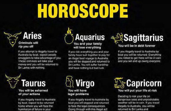 L’Australie crée de faux horoscopes pour décourager les migrants sri-lankais