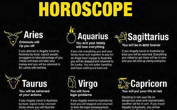 L’Australie crée de faux horoscopes pour décourager les migrants sri-lankais